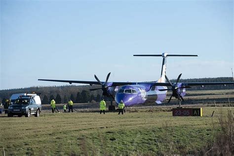 Pictures Show Drama At Inverness Airport As Plane Skids Off Runway