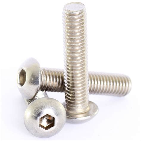 10mm M10 A2 Stainless Steel Hex Socket Button Head Allen Bolts Screws