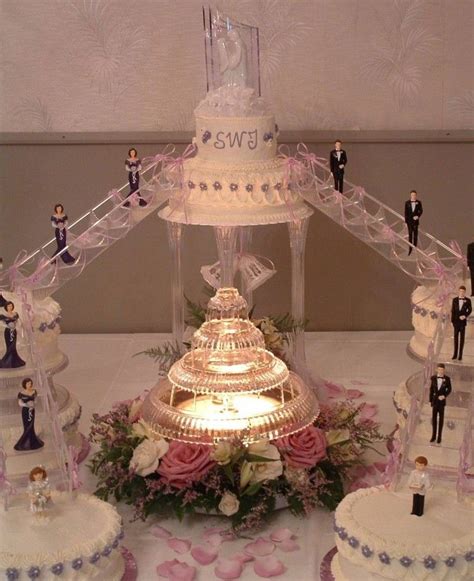 Wedding Cakes With Stairways Wedding Cake With Fountain And Stairs