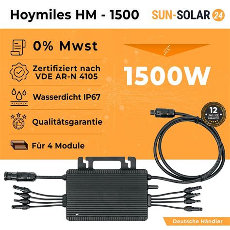 Hoymiles Hm Microwechselrichter F R Bis Zu Pv Module F R