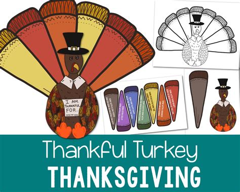 Thanksgiving Thankful Turkey Printable - Primary Singing