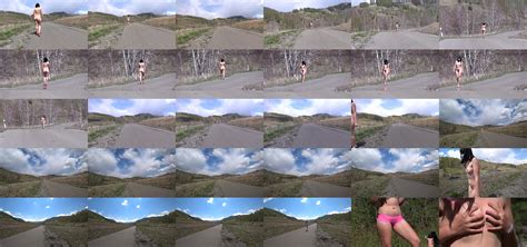 A Girl With A Big Ass And Hairy Cunt Boasts Of Her Natural Beauty Walking Naked Along The Road