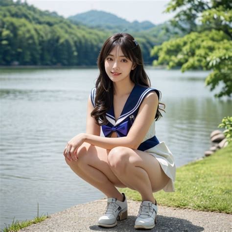 Lake Full Body Squatting Ai Porn