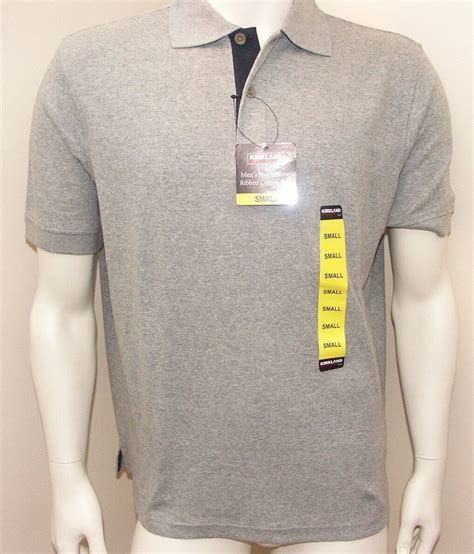 Kirkland Signatur Mens Ribbed Cotton Polo Shirt Fantastic Quality