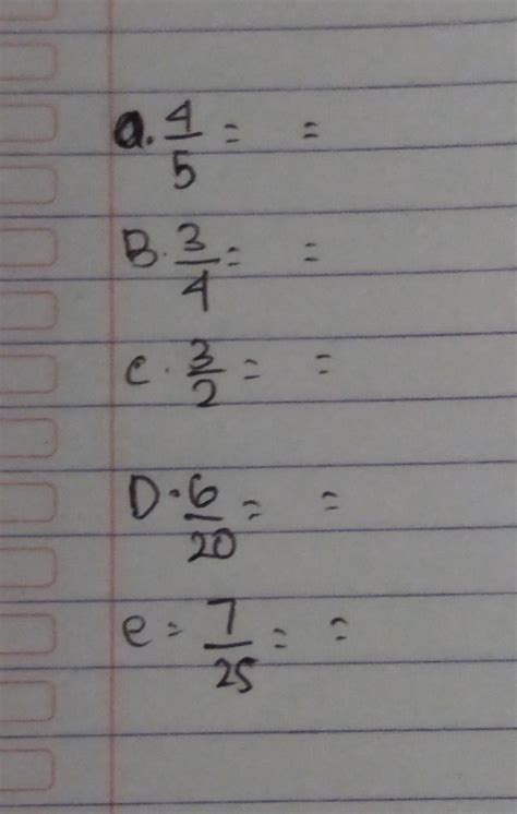 Matematika Sekolah Menengah Pertama Ubahlah Pecahan Berikut Menjadi