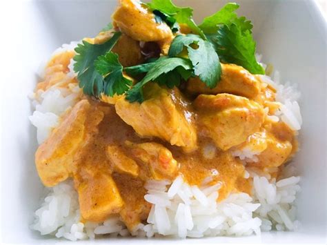 Creamy Coconut Chicken Curry Over Jasmine Rice Katie S Table Recipe