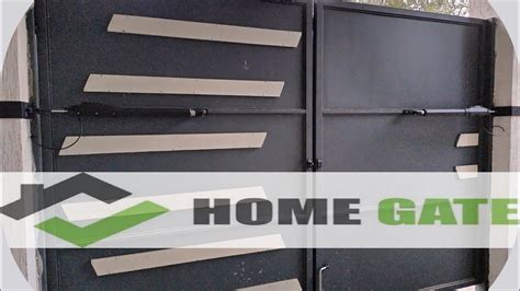 Ворота автоматические с автоматикой Home gate - YouTube