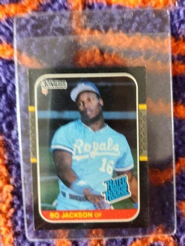 Donruss Bo Jackson Rc Rated Rookie Card Ebay