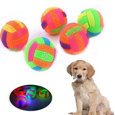 Light up Dog Ball Elastic Flashing Ball Glowing Interactive Dog Toy