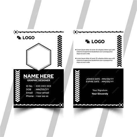 plain white id card 5