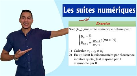 les suites numériques exercices 1bac la suite majorée minorée bornée