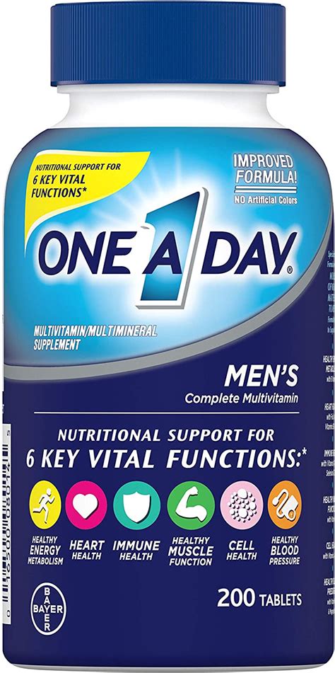 One A Day Men’s Multivitamin, Supplement Tablet with Vitamin A, C, D ...