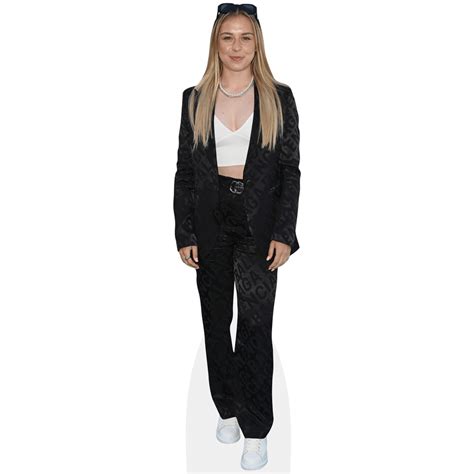 Poppy Pattinson Black Outfit Cardboard Cutout