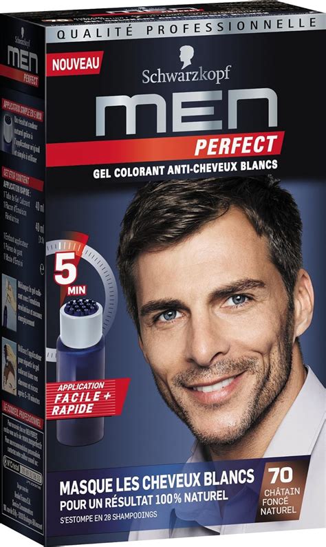 Schwarzkopf Men Perfect Gentle Colour Gel Natural Dark Brown - 70 ...