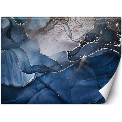 Papier Peint Entoilage 130g M2 Motif Abstrait 100x70 Cm Bleu