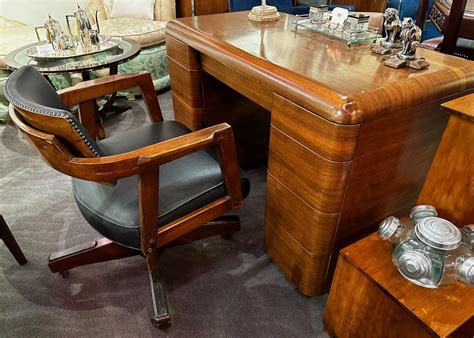 Vintage Art Deco Office Chair Restored Art Deco