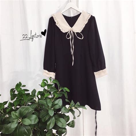 ĐẦM tiểu thư cổ nude 22 Lystore Shopee Việt Nam