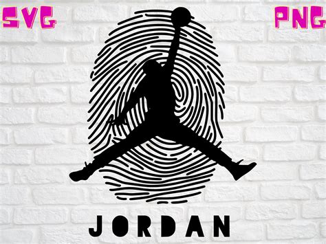 Michael Jordan Jumpman Fingerprint Svg Digital File Only Svg Etsy