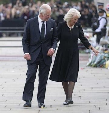 Queen Camilla encapsulates elegance in lacy dress for King Charles' III ascension | HELLO!