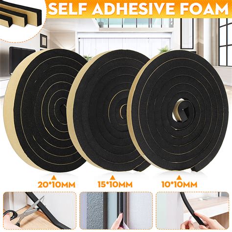 Foam Tape M Self Adhesive Soundproofing Sealing Strip Sound Proof Door