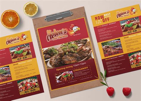 Prime Beef House A4 Menu Psd Template 99effects