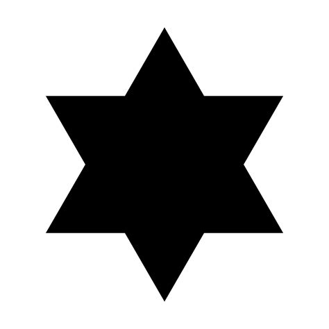 six pointed star icon vector for graphic design, logo, website, social ...