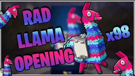 Opening Rad Llamas Fortnite Save The World Youtube