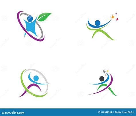 Wellnes Symbol Vector Icon Stock Vector Illustration Of Natural