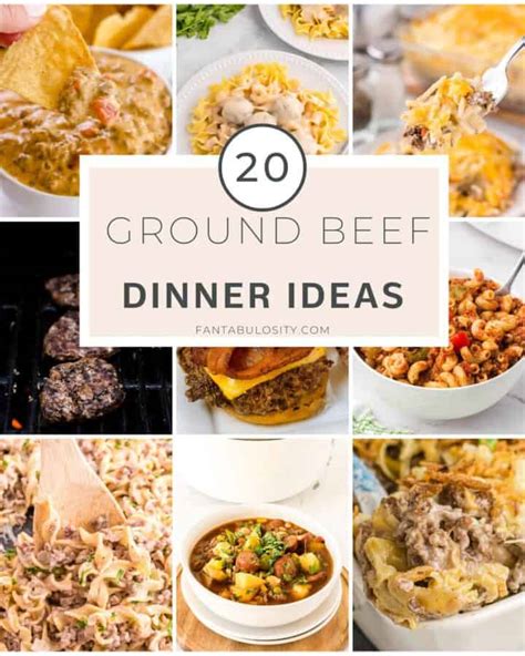 30 Ground Beef Dinner Ideas - Fantabulosity