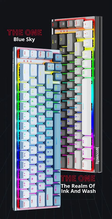 Redragon K Shaco Pro Aluminum Rgb Wired Mechanical Keyboard Outemu Red Switch Hot Swappable