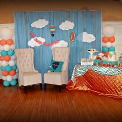 Hot Air Balloon Baby Shower Fly Away With Me Baby Shower Catch My Party
