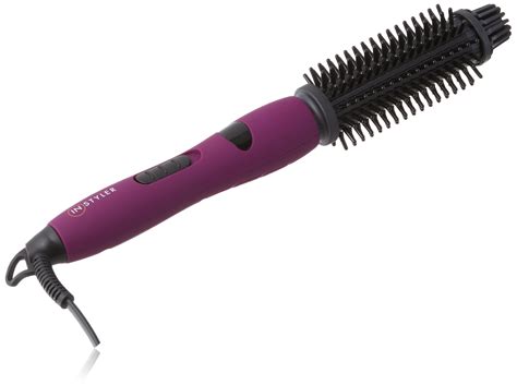Instyler Ionic Ceramic Hot Brush Styler Purple Ebay