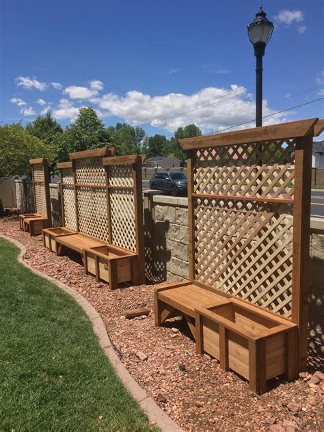 garden trellis planter boxes 6