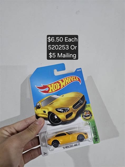 Hot Wheels Mercedes AMG GT Yellow Hobbies Toys Toys Games On Carousell