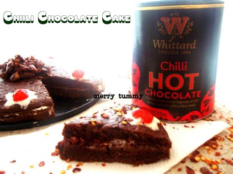 Merry Tummy Eggless Chilli Chocolate Cake With Whittard Of Chelsea Chilli Hot Chocolate Powder