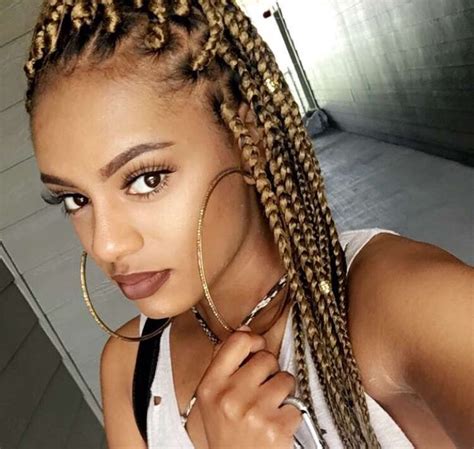 Box Braids With Honey Blonde Highlights Honeysj