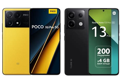 Xiaomi Redmi Note 13 Pro 5g Vs Poco X6 Pro 5g