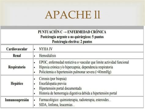 Criterios Apache Ll