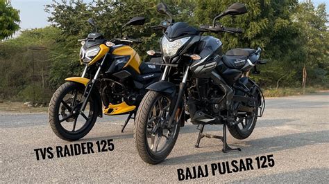 Tvs Raider Vs Bajaj Pulsar Ns Detailed Comparison Youtube