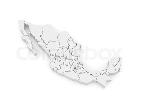 Map of Distrito Federal. Mexico. | Stock image | Colourbox