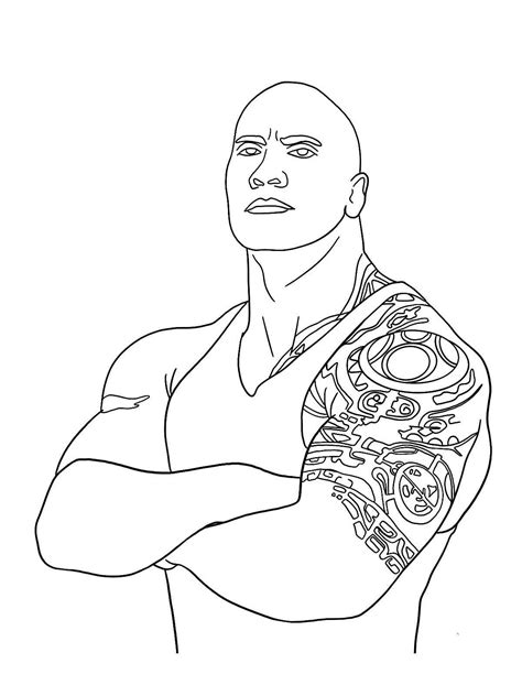 Dwayne Johnson Coloring Pages Dwayne Wade - StadionGucker.de