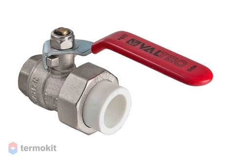 Valtec Кран шаровой латунный с переходом на полипропиленовую трубу 40 х ...