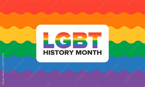 LGBT History Month Pride Month Lesbian Gay Bisexual Transgender