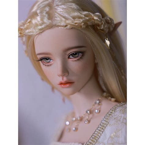 Bjd Dolls Elf Ears Girl Bare Nude Resin Jointed Body Eyes Face