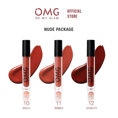 Star Shop OMG OH MY GLAM Matte Kiss Lip Cream Nude Package Lip Cream Matte In Intense Color