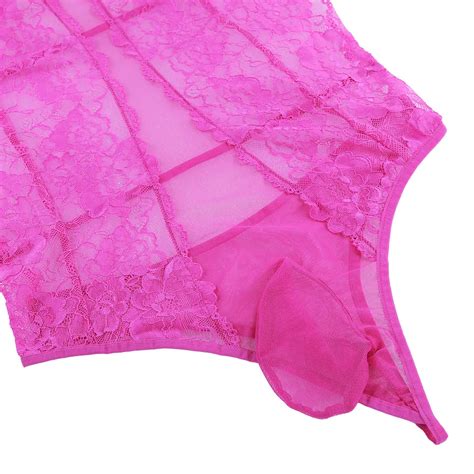 CULOTTE SLIP SEXY Lingerie homme pure Sissy crosscommode Lingerie exotique une pièce dentelle