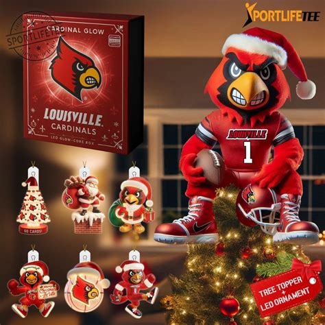 Louisville Cardinals Ncaa Christmas Tree Topper Ornament Sportlifetee