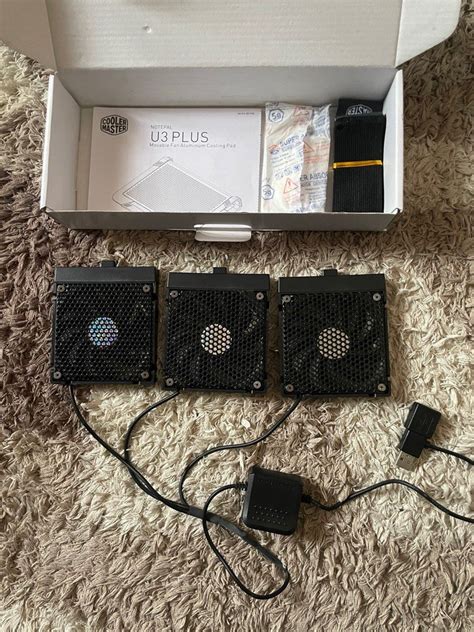 [Cooler Master] Notepal U3 Plus Movable Aluminium Cooling Pad - Black ...