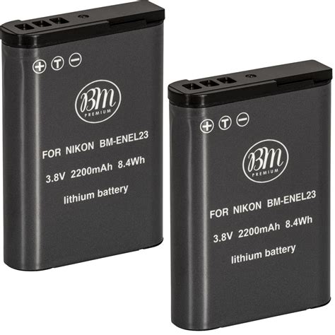 Bm Premium Pack Of En El Batteries For Nikon Coolpix B P