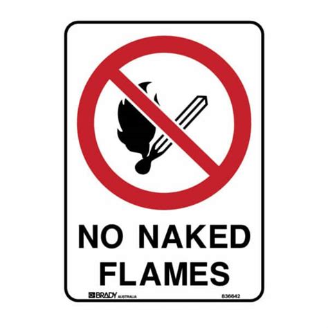 Jabac Prohibition Signs No Naked Flames